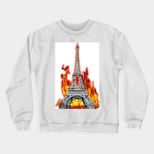 tour eiffel fire Crewneck Sweatshirt